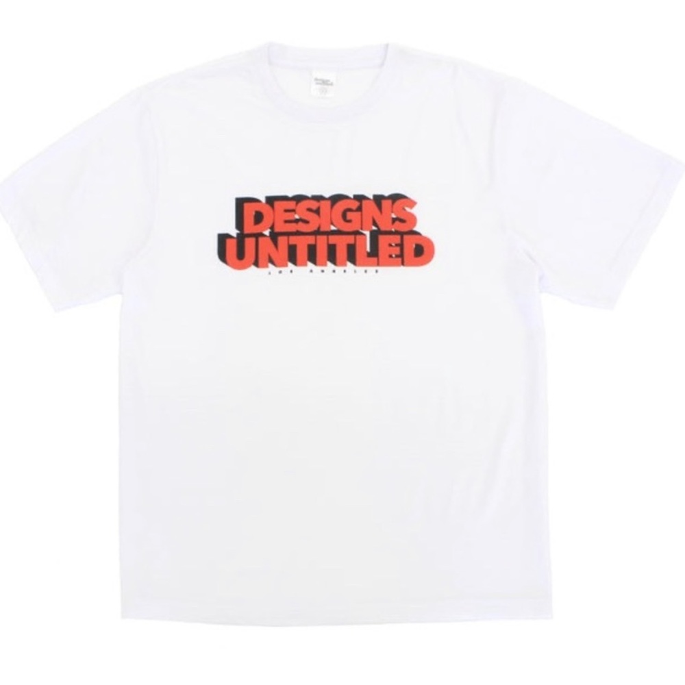 Designs Untitled Los Angeles Print Short-sleeve White SZ M